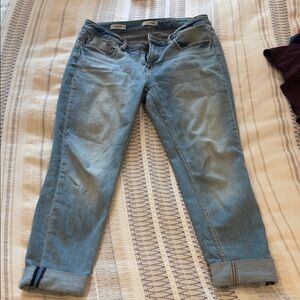 Vigoss Elaine Roll Cuff Girlfriend Jeans